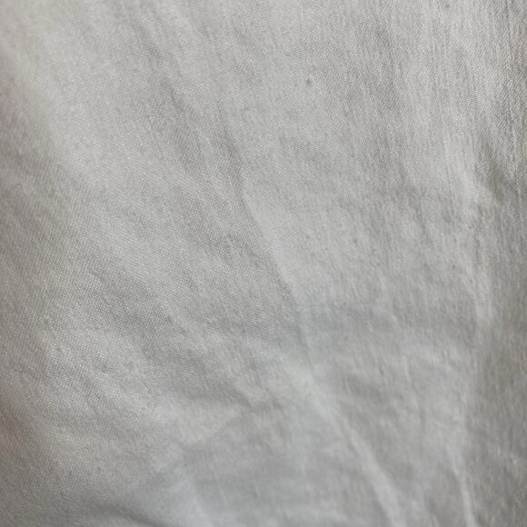 Theory Women's White Linen Cropped Pants Size 6 Minimalist Drawstring Waist - Picture 11 of 11